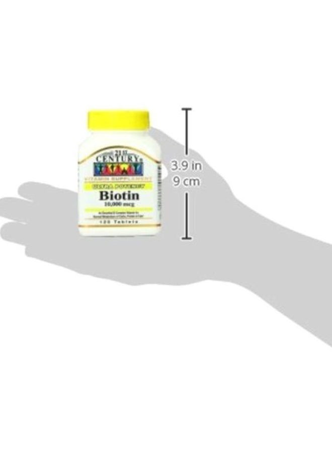 21st Century Biotin Vitamin Supplement 10000 Mcg 120 Tablets - Image 5